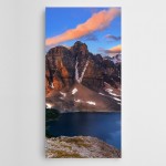 Dağdan Göle Bakış Panoramik Kanvas Tablo