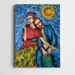 Frida Kahlo Van Gogh Kanvas Tablo