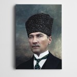 Atatürk Şayap Kalpak Kanvas Tablo