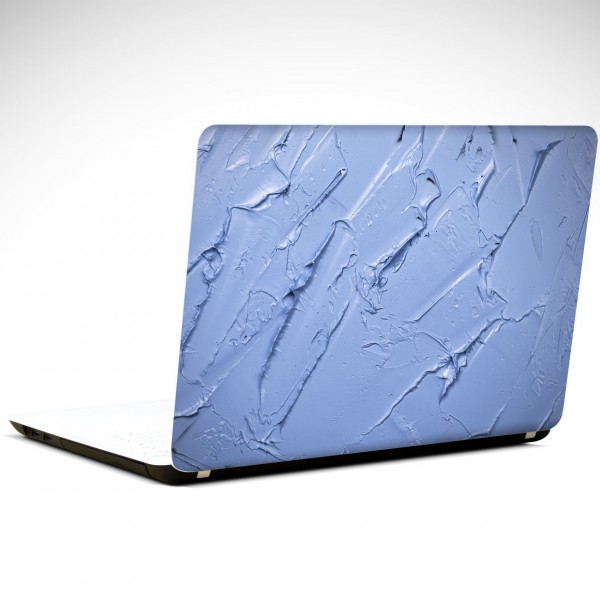 Açık Mavi Soyut Laptop Sticker
