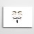 Anonymous Maske Kanvas Tablo