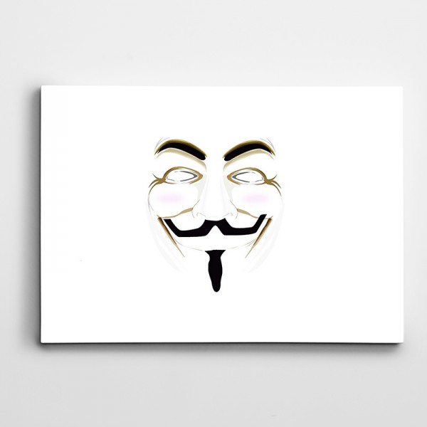 Anonymous Maske Kanvas Tablo