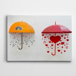 Şemsiyeler Kanvas Tablo
