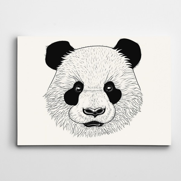 Sevimli Panda Kanvas Tablo