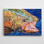 Dekoratif Renkli Balık Kanvas Tablo