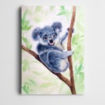 Koala Ağaç Dalında Kanvas Tablo