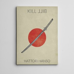 Kill Bill Hattori Hanso Mini Kanvas Tablo