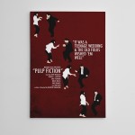 Pulp Fiction 4 Mini Kanvas Tablo