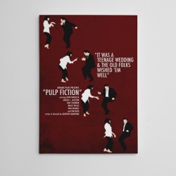 Pulp Fiction 4 Mini Kanvas Tablo