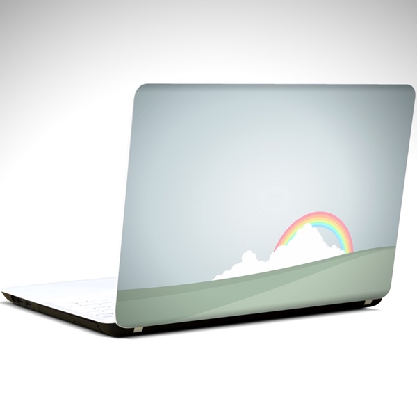 bulutlar-ve-gokkusagi-laptop-sticker