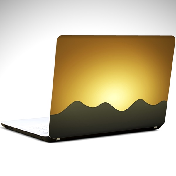 Gün Batımı Laptop Sticker 