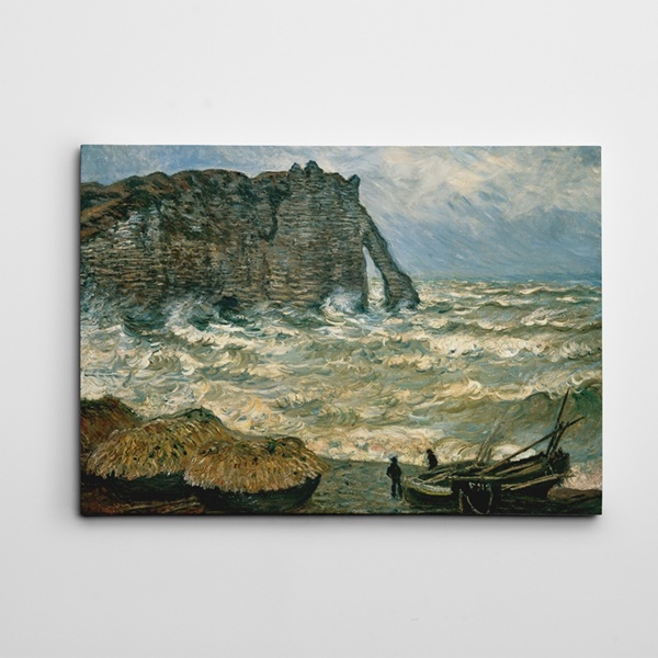 Monet Fırtınalı Deniz Kanvas Tablo