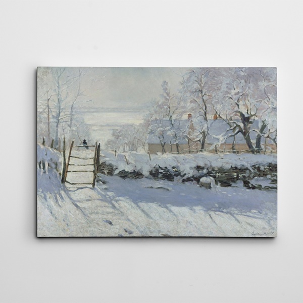 Monet Winter Kanvas Tablo