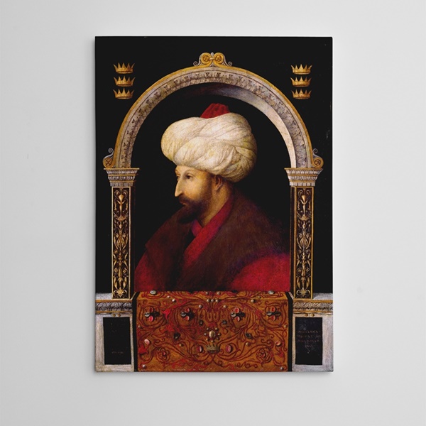 Fatih Sultan Mehmet Han Portre Kanvas Tablo