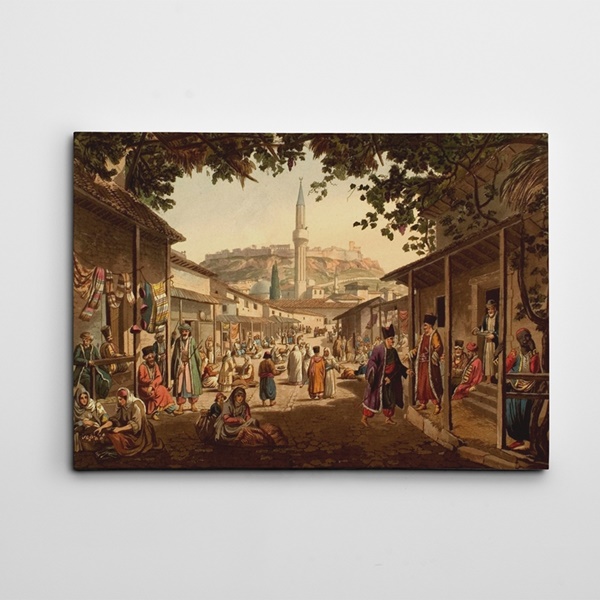 Osmanlı Sokakları  Kanvas Tablo