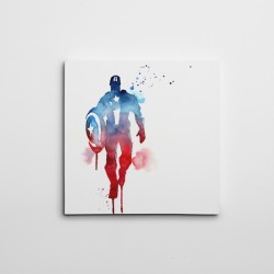 Captain America Kare Kanvas Tablo