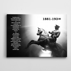  Atatürk Azim Kanvas Tablo