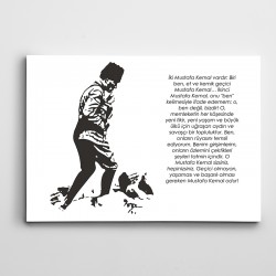 Atatürk İki Mustafa Kemal Kanvas Tablo