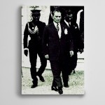 Atatürk Siyah Beyaz 21 Kanvas Tablo