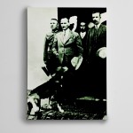 Atatürk Siyah Beyaz 10 Kanvas Tablo 