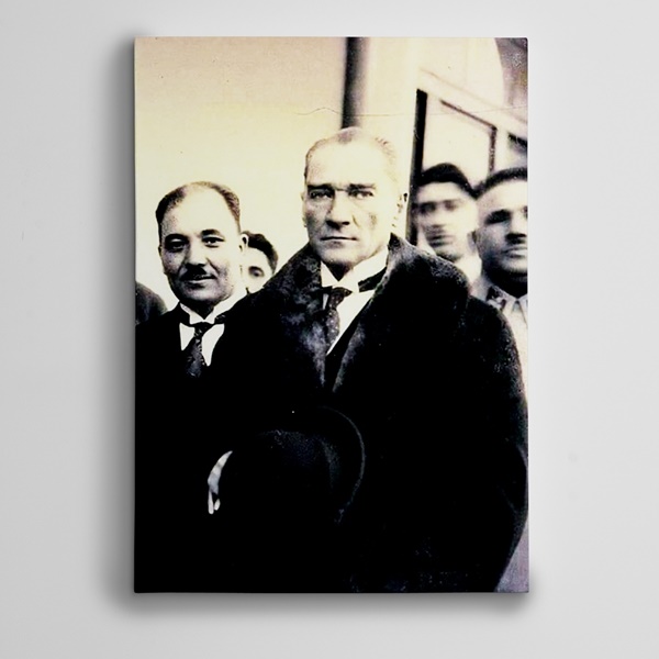 Atatürk Siyah Beyaz 3  Kanvas Tablo