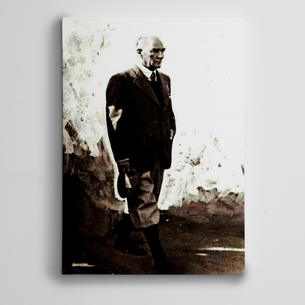 Atatürk Siyah Beyaz 9 Kanvas Tablo