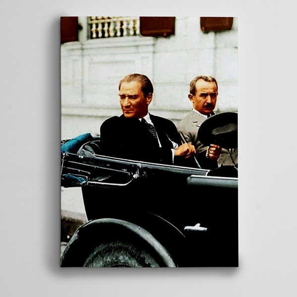 Atatürk ve İsmet İnönü 2 Kanvas Tablo