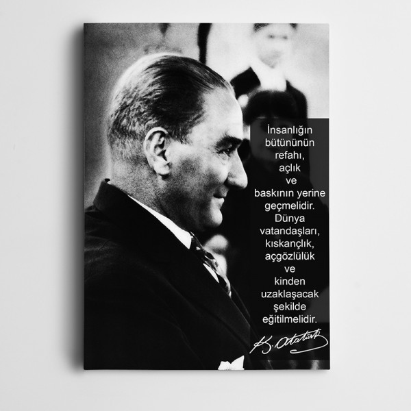 Atatürk Refah Kanvas Tablo