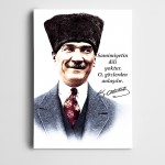 Atatürk Samimiyet Kanvas Tablo