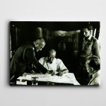 Atatürk Çalışma Masası Kanvas Tablo