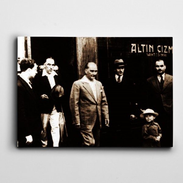 Atatürk İstanbul 1934 Kanvas Tablo