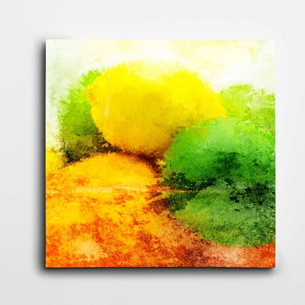 Limonlar Modern Kare Kanvas Tablo