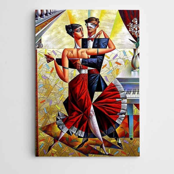 Tango Kübizm Modern Kanvas Tablo