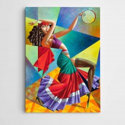 Dansçı Kubizm Modern Kanvas Tablo