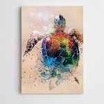 Kaplumbağa Renkler Modern Sanat Kanvas Tablo