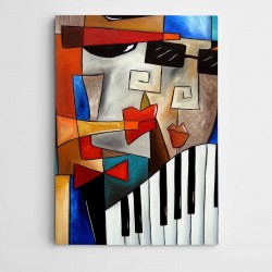 Piyano Modern Sanat Kanvas Tablo