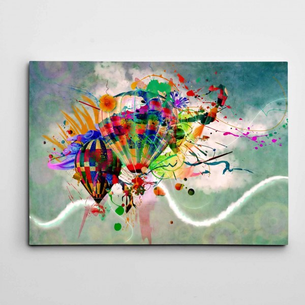 Renkli Balonlar Modern Sanat Kanvas Tablo
