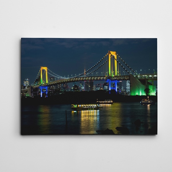 Işıklı Köprü Kanvas Tablo