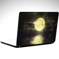 Ay ve Yıldızlar Laptop Sticker
