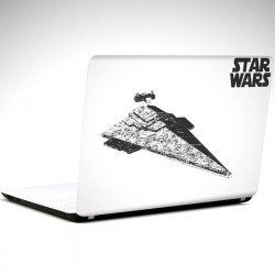 Star Wars Beyaz Laptop Sticker