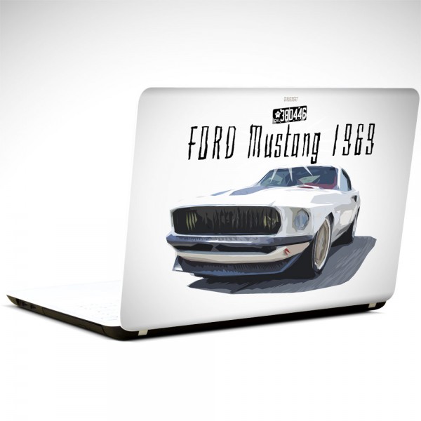 Ford Mustang 1969 Laptop Sticker