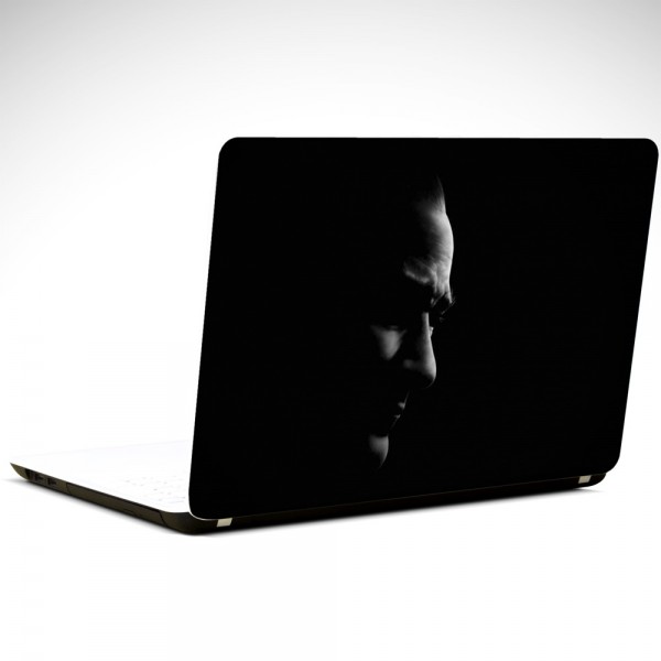 Atatürk Portresi Siyah Laptop Sticker