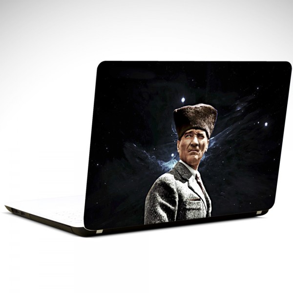 Atatürk Şayap Kalpak Laptop Sticker