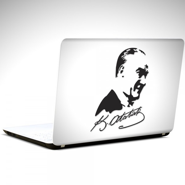 Mustafa Kemal Atatürk İmza Laptop Sticker