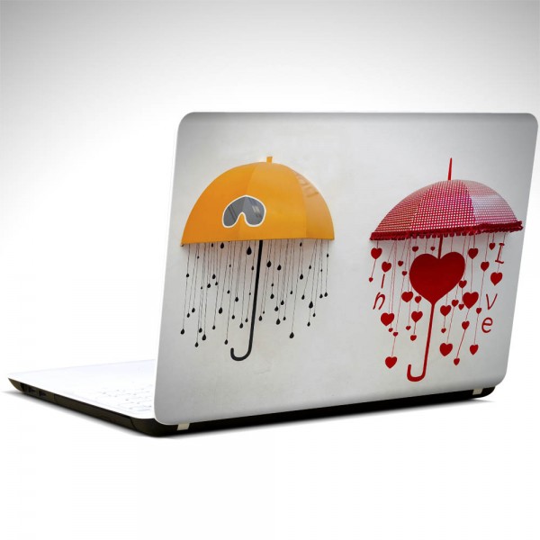 Şemsiyeler Laptop Sticker