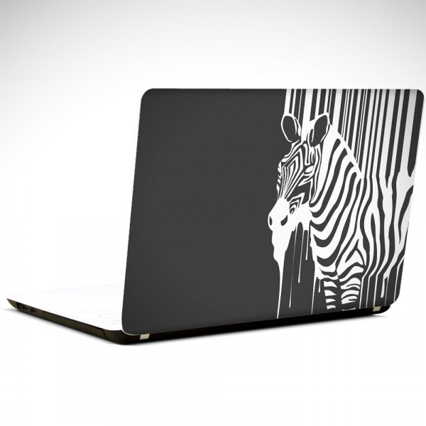 Zebra Siyah Beyaz Laptop Sticker