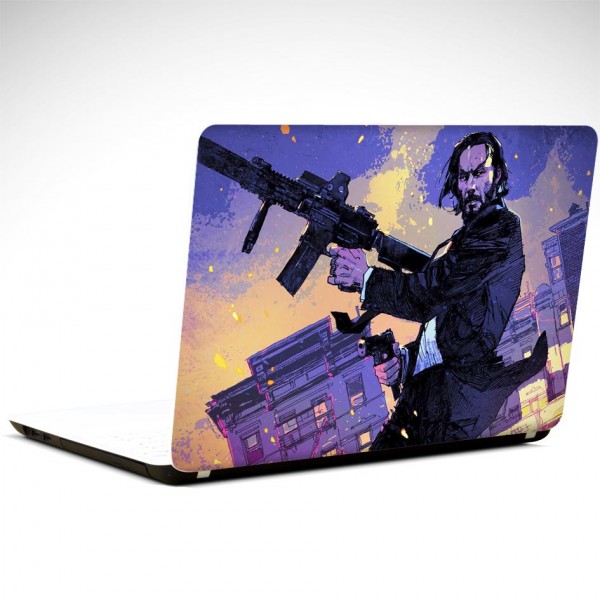 John Wick Tüfek Laptop Sticker