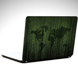 Matrix Dünya Haritası Laptop Sticker