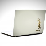 Wili E Coyote Minimal  Laptop Sticker
