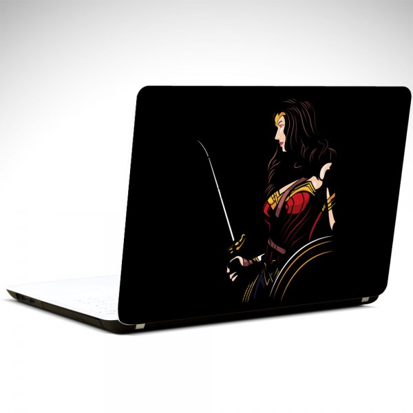 Wonder Woman Minimal Laptop Sticker